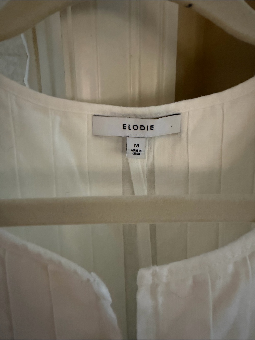 Eloise The Label - Kali Linen Top in White Sz M - Picture 3 of 5